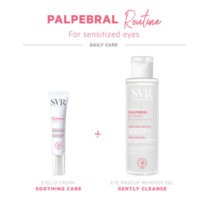 Gel Micellaire Yeux SVR pour yeux sensibles - Démaquillant doux, 125 ml