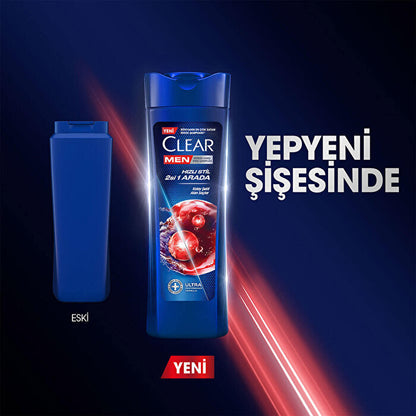 Champú anticaspa Clear Men - Tratamiento para el cuero cabelludo | 12 oz fl