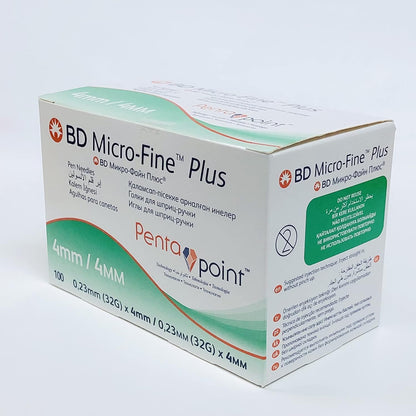Agujas para pluma BD Micro-Fine Plus 4mm 32G (x100)