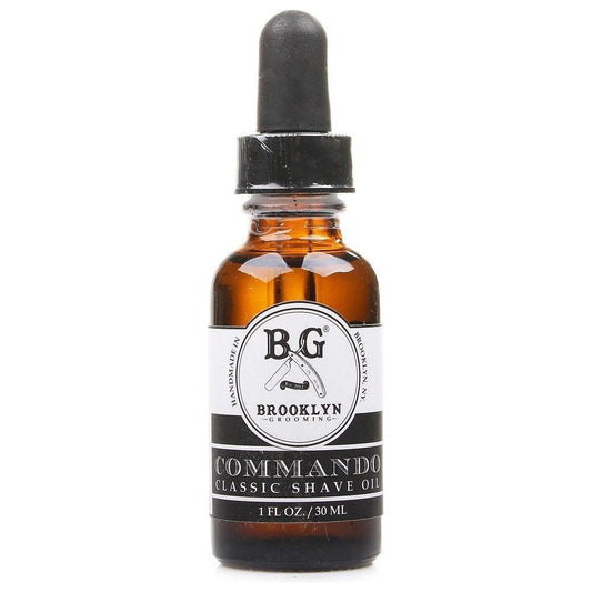Brooklyn Grooming Classic Shaving Oil Commando 1oz Shaving Oil Pasteur Pharmacy