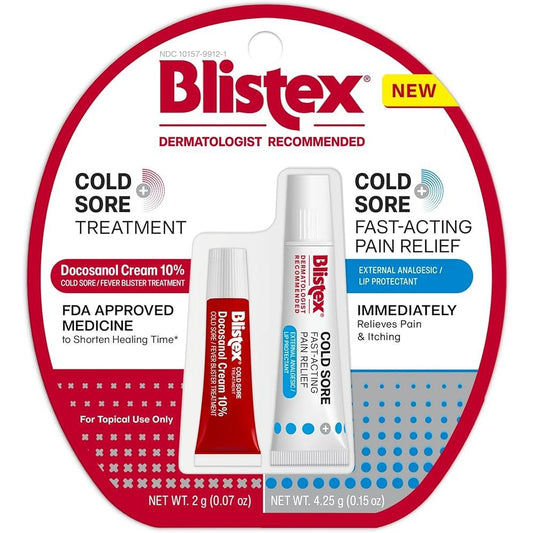 Blistex Cold Sore Fast-Acting Pain Relief Ointment, Fever Blister Treatment, 0.15 oz Medicine & Drugs Pasteur Pharmacy