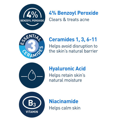 Limpiador espumoso CeraVe - Paquete de 4 | 20 ml cada uno