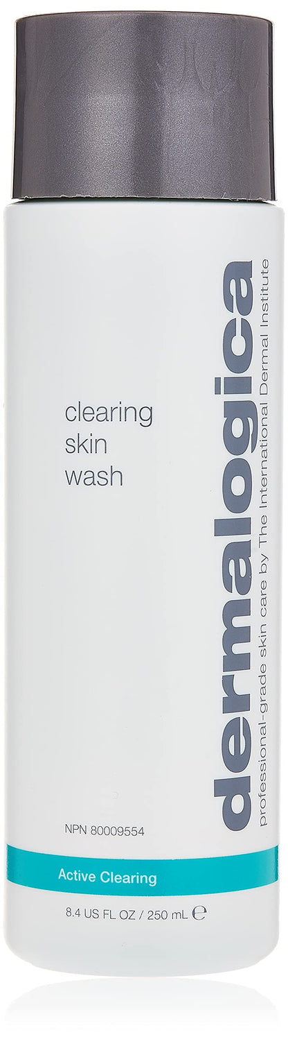 Dermalogica Clearing Skin Wash - Limpiador facial prebiótico para pieles con tendencia acneica con ácido salicílico e ingredientes naturales
