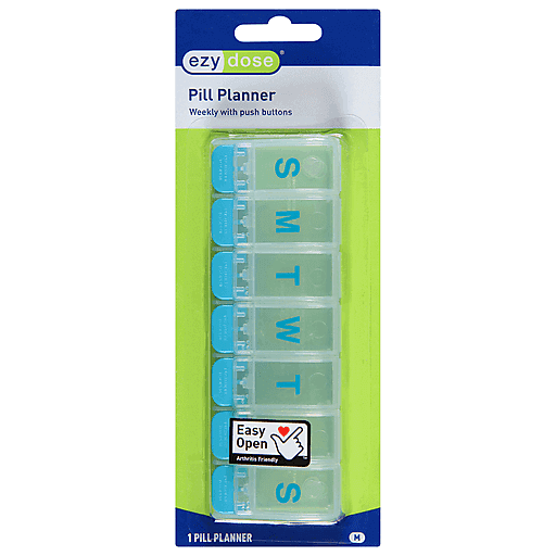 Ezy Dose 7 Day Push Button Pill Reminder, Medium Medical Pasteur Pharmacy