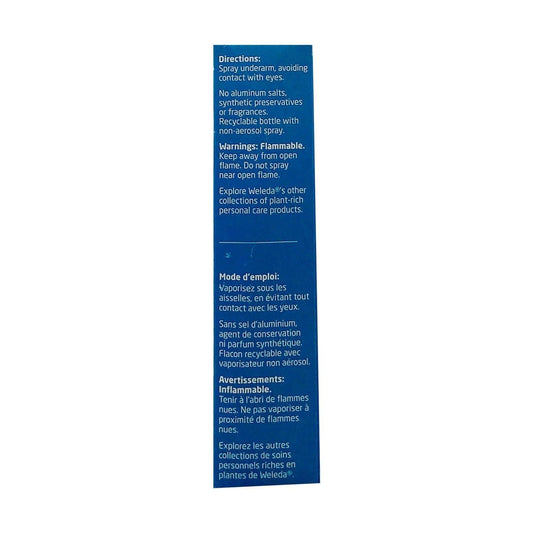 Weleda Sage Deodorant Spray 3.4 oz Deodorant Spray Pasteur Pharmacy
