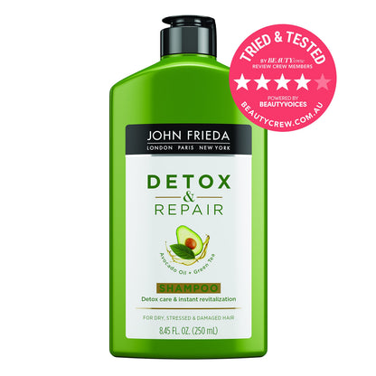 Shampoing Detox+Repair John Frieda - Pour cheveux abîmés | 250 ml