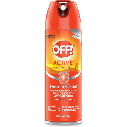 Off! Active Insect Repellent Spray Sweat Resistant 6 oz Repellents Pasteur Pharmacy