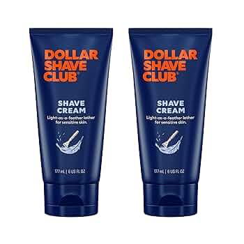 Dollar Shave Club | Shave Cream 6 ounce (2 Pack) | Hydrating Shaving Cream for Sensitive Skin Shaving & Grooming Pasteur Pharmacy