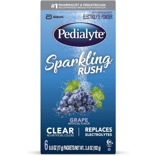 Pedialyte Spkl Rsh Pk 6x17gm Grp Sports & Energy Drinks Pasteur Pharmacy