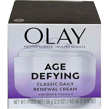 Olay Age Defying Classic Daily Renewal Cream, Face Moisturizer 2.0 Fl Oz Health & Beauty Pasteur Pharmacy