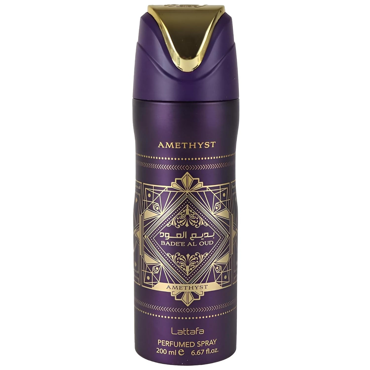 Lattafa Bade'E Al Oud Amethyst Unisex Perfumed Body Spray, 200 ml/6.67 fl.oz.