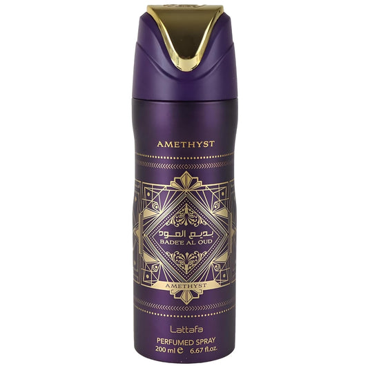 Lattafa Bade'E Al Oud Amethyst Unisex Perfumed Body Spray, 200 ml/6.67 fl.oz.