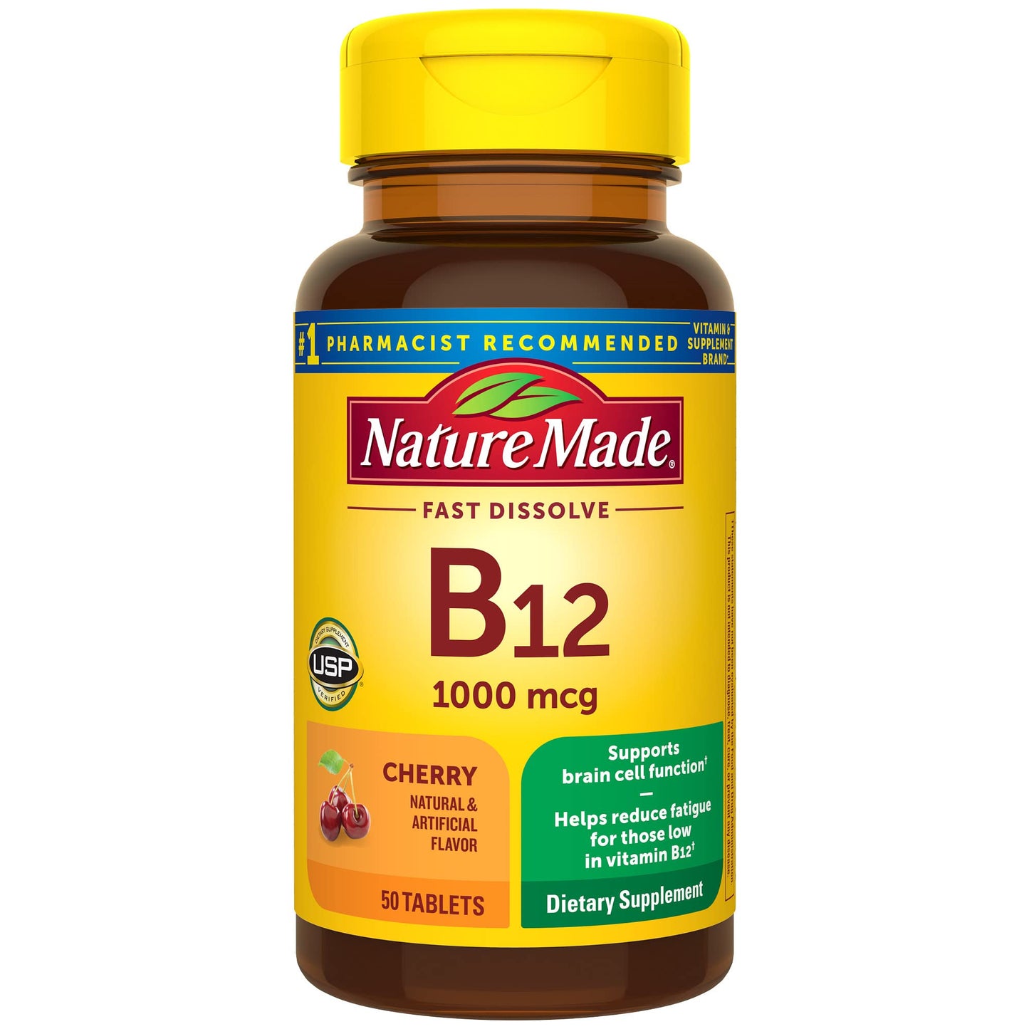 Vitamin B12 (Cyanocobalamin) 1000 mcg Tablets, 50 Count Vitamins & Supplements Pasteur Pharmacy