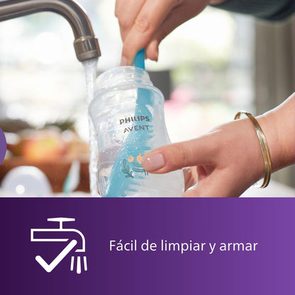 Tetina para biberón Philips Avent Natural, 3 agujeros - 3 meses+ | Paquete de 2
