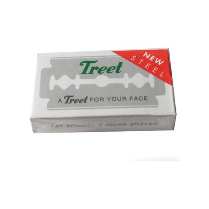 Lames de rasoir à double tranchant en acier Treet New - Pack de 20x10