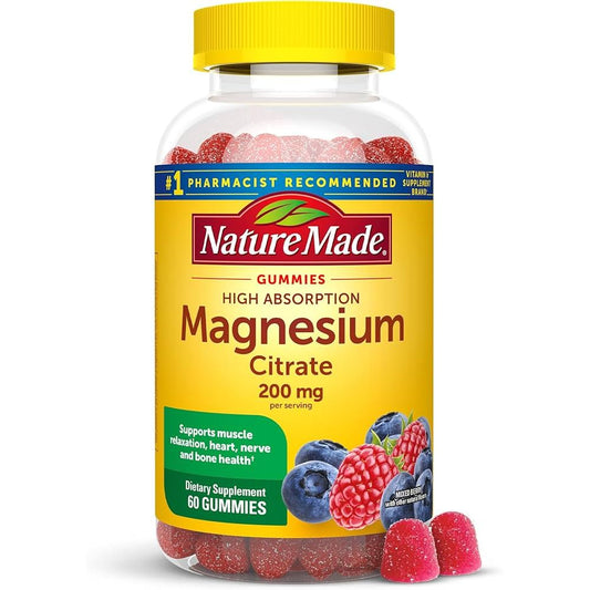 Magnesium Citrate 200 mg – High Absorption Formula for Muscle & Nerve Support, 60 Tablets Vitamins & Supplements Pasteur Pharmacy