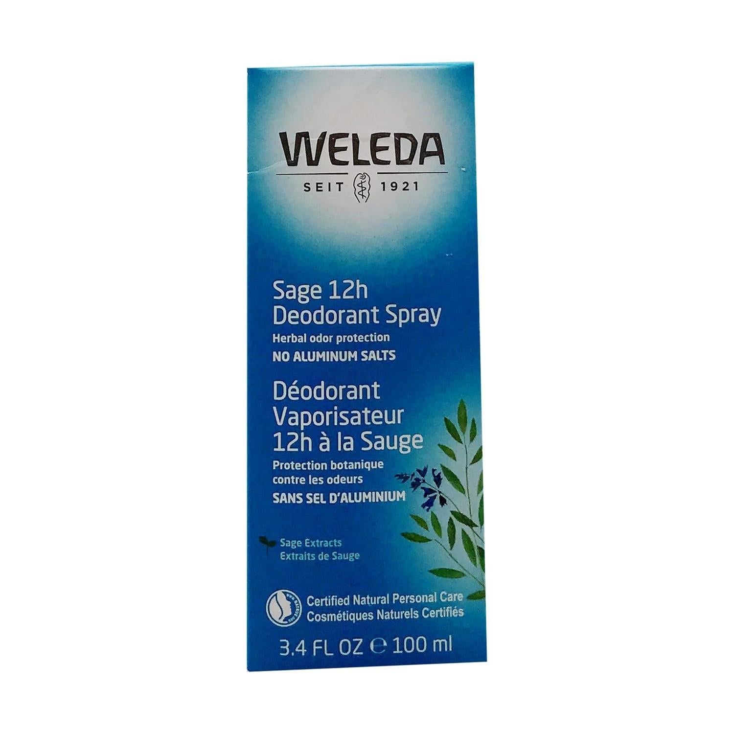 Weleda Sage Deodorant Spray 3.4 oz Deodorant Spray Pasteur Pharmacy