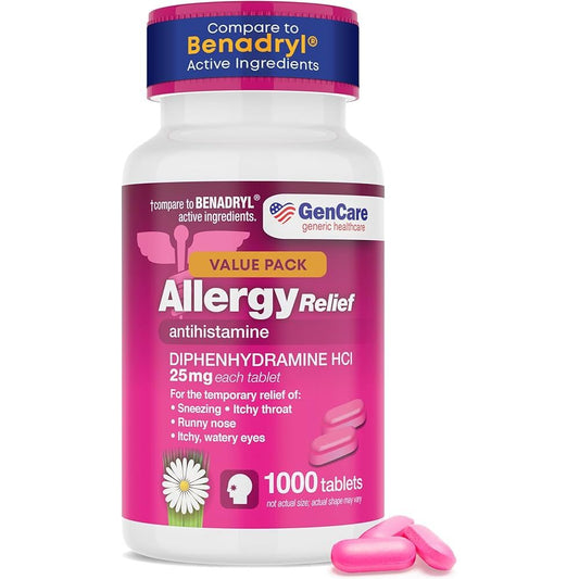 Diphenhydramine Hcl Cp 25 mg 1000 Medicine & Drugs Pasteur Pharmacy