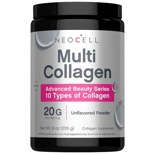 NeoCell Super Multi Collagen Peptides Powder | 9oz | 10 Types of Collagen | Skin, Hair and Nails | Beauty Supplement | Unflavored Powder | For Women and Men Vitamins & Supplements Pasteur Pharmacy