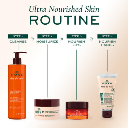 Bálsamo facial ultrahidratante Nuxe Rêve de Miel 50 ml - Nutre la piel seca y sensible con ingredientes naturales