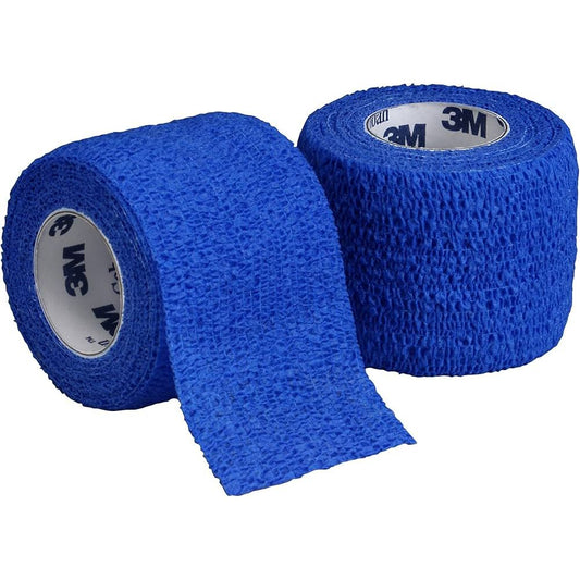 3M Coban Self-Adherent Wrap / Cohesive Bandage, Blue (2 Inch x 5 Yards) Medical Tape & Bandages Pasteur Pharmacy