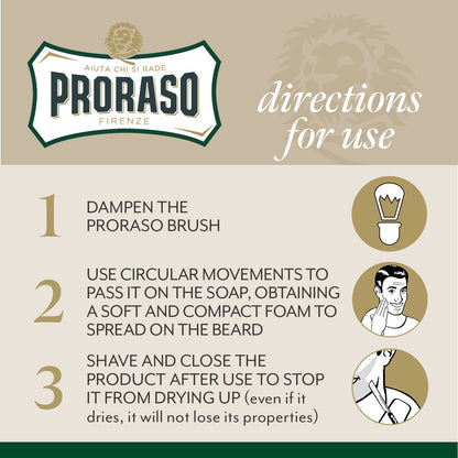Crème à raser Proraso - Menthol & Eucalyptus | 150 ml