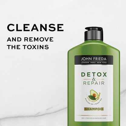 Shampoing Detox+Repair John Frieda - Pour cheveux abîmés | 250 ml