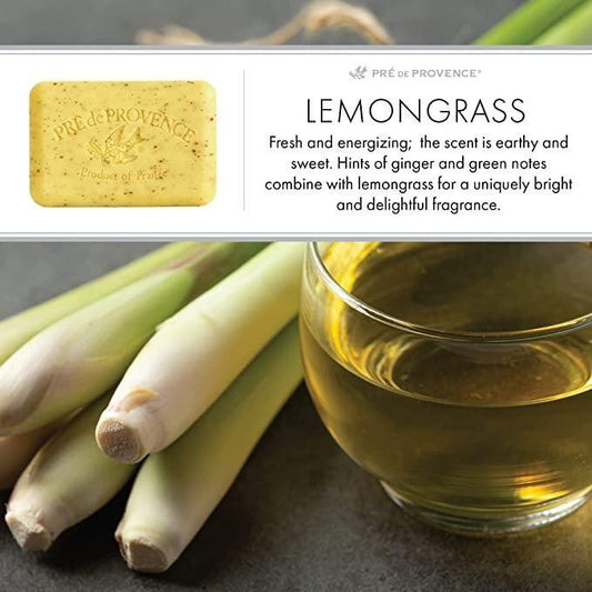 Pre De Provence Lemongrass Shea Butter Enriched Vegetable Soap 150g Bar Soap Pasteur Pharmacy