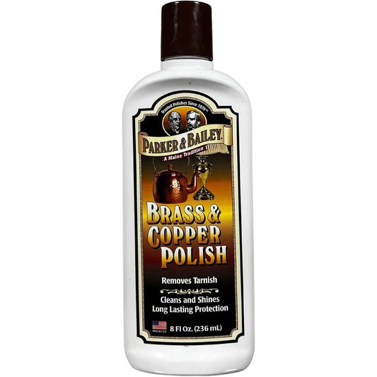 Parker & Bailey Brass and Copper Polish Gently Cleans Polishes and Protects 8 oz Household Cleaning Supplies Pasteur Pharmacy