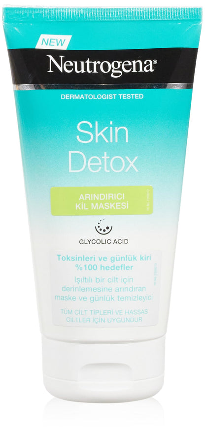 Mascarilla de arcilla limpiadora Neutrogena Skin Detox 150 ml - Limpiador profundo