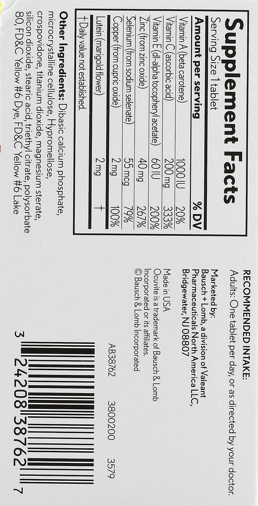 Bausch & Lomb Ocuvite Complete - 2 Pack of 60 Capsules
