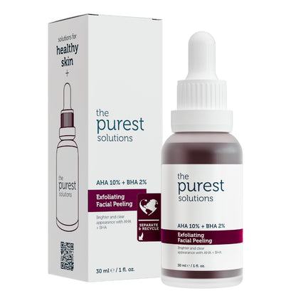 Set de cuidado de la piel para piel seca de The Purest Solutions: Sérum exfoliante AHA BHA y sérum hidratante de ácido hialurónico