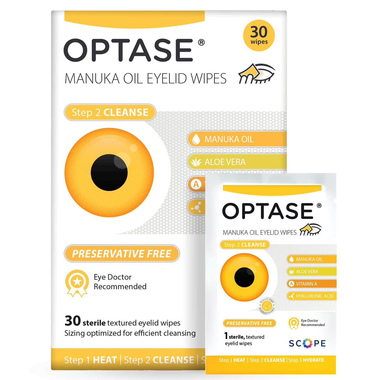 OPTASE Manuka Oil Eyelid Wipes 30 Preservative Vision Care Pasteur Pharmacy