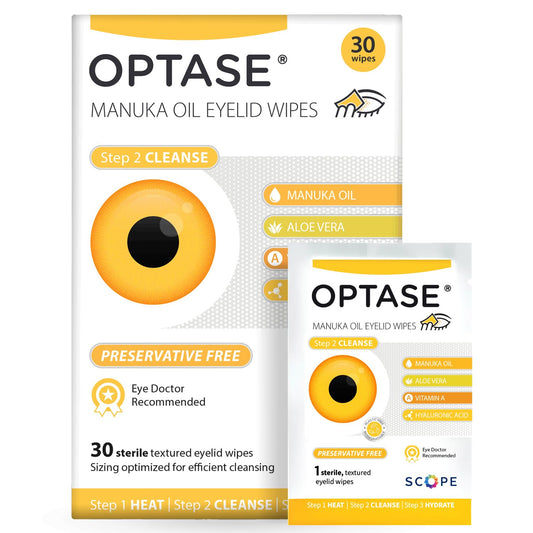 OPTASE Manuka Oil Eyelid Wipes 30 Preservative Vision Care Pasteur Pharmacy