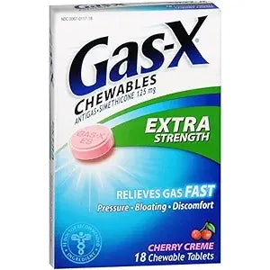 Gas-X Antigas Chewable Tablets Extra Strength Cherry 18 tabs Medicine & Drugs Pasteur Pharmacy