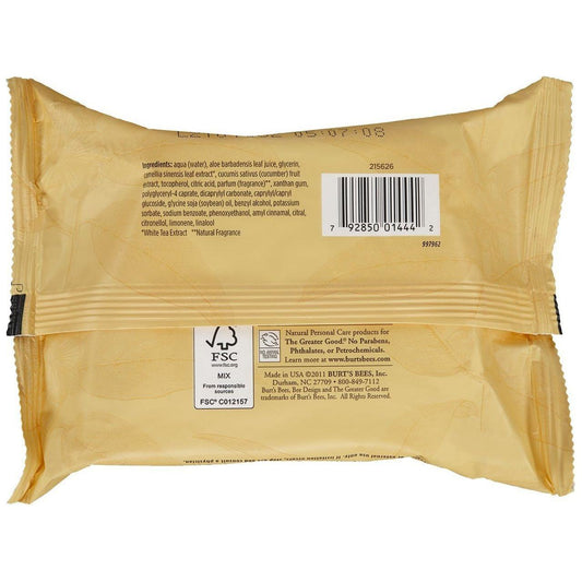 Burt's Bees Facial Cleansing Towelettes With White Tea Extract 2pk Facial Cleansing Towelettes Pasteur Pharmacy