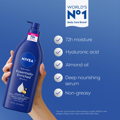 Lait hydratant pour le corps Nivea - 500 ml | Hydratation intense