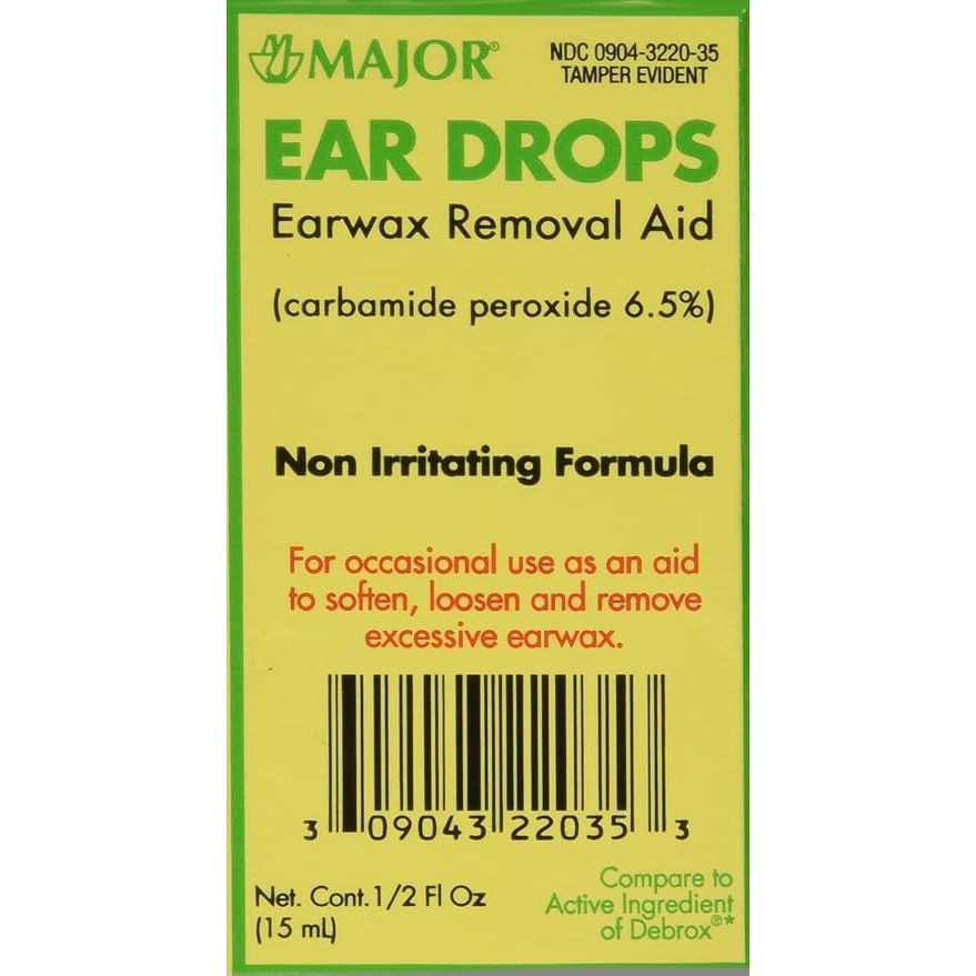 Leader (Tm) Ear Drops Wax Removal Kit Syringe & Drops 0.5 Oz(Compare To Debrox) Eye Drops Pasteur Pharmacy