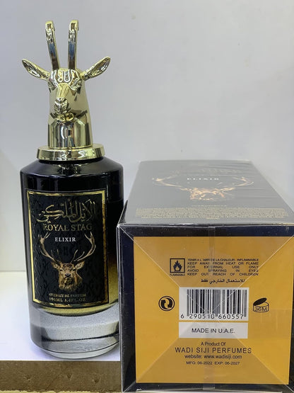 Royal Stag Elixir by Wadi Al Khaleej Eau De Parfum Spray for Men, 100 ml