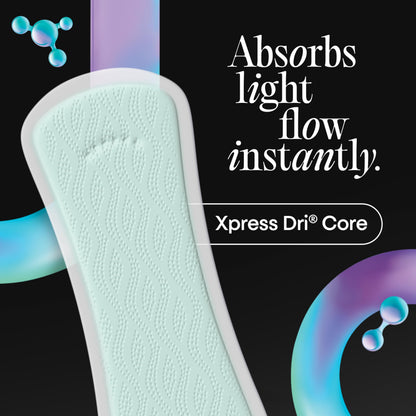 Protège-slips réguliers Kotex - Boîte de 56 | Doux et respirants