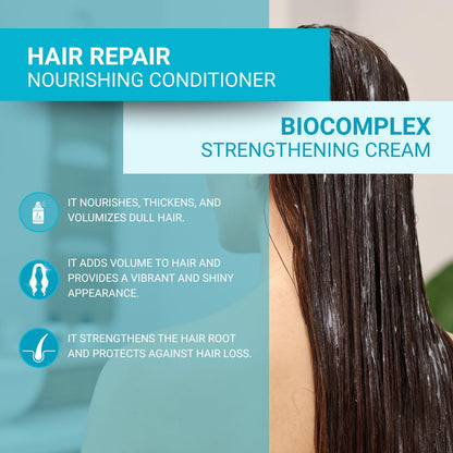 Crema de cuidado capilar nutritiva Bioxcin 250 ml - Para cabello seco y dañado