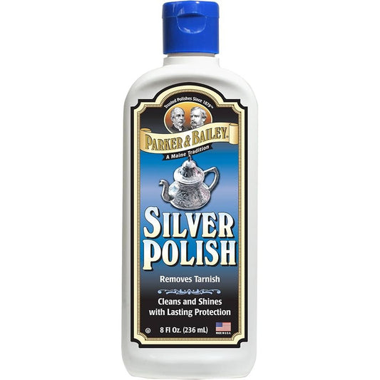 Parker & Bailey Silver Polish Gently Cleans Polishes and Protects White Formula 8 oz Health & Beauty Pasteur Pharmacy