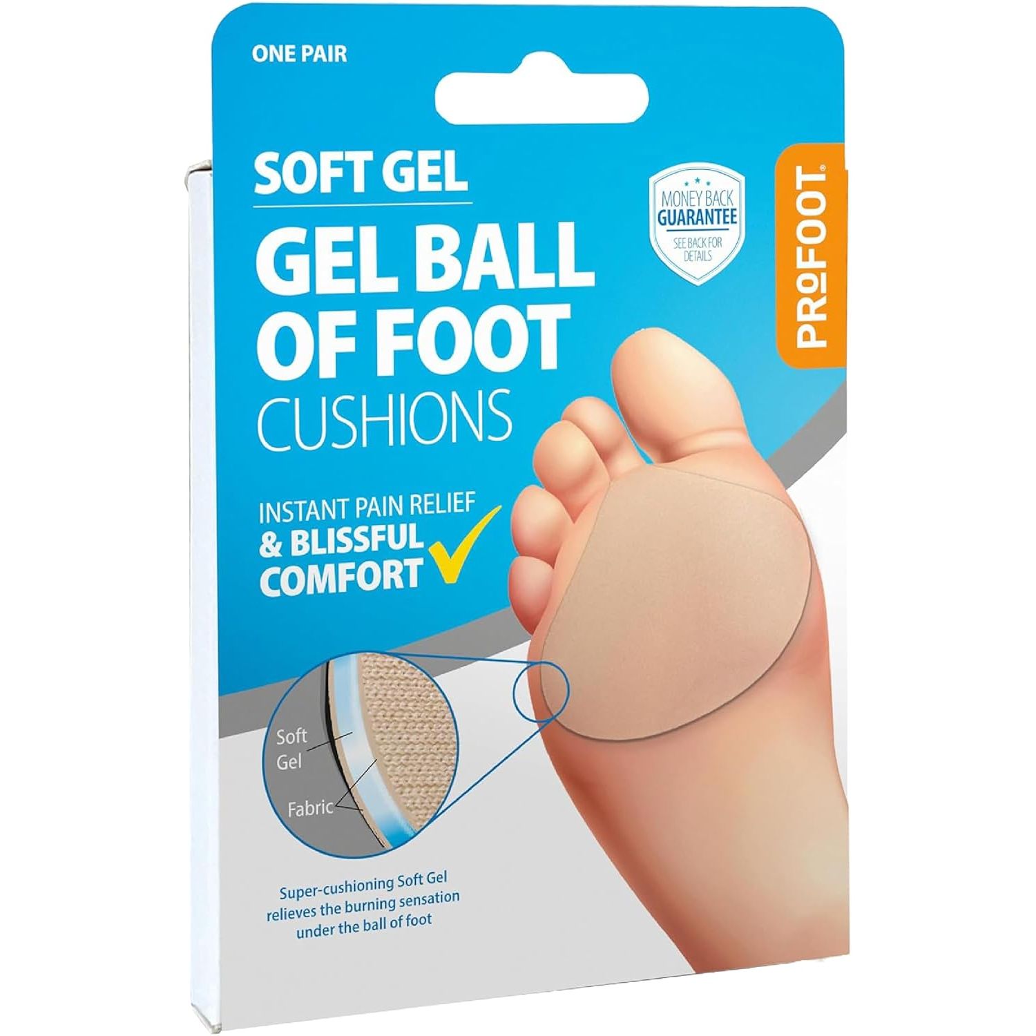 Profoot Soft Gel Ball Of Foot Cushions Health Care Pasteur Pharmacy