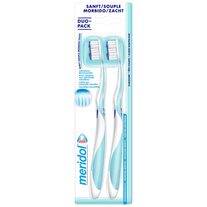 Cepillo dental manual Meridol Extra Suave para dientes y encías sensibles - Cepillo de cuidado oral delicado