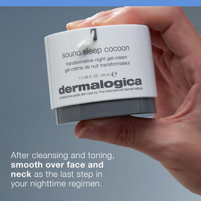 Dermalogica Sound Sleep Cocoon Gel-Crema de Noche - Hidratación Facial Antienvejecimiento para Piel Sensible, 1.69 fl oz
