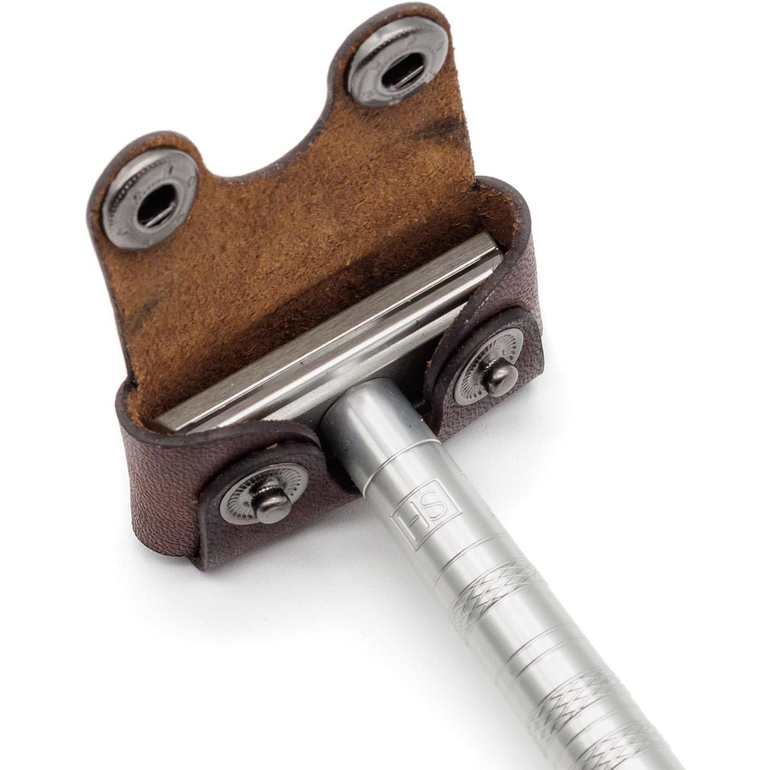 Henson Brown Leather The Henson Razor Head Cover Razor Head Cover Pasteur Pharmacy