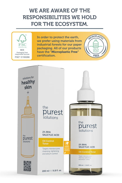 Set de cuidado de la piel The Purest Solutions para puntos negros y reducción de poros: Exfoliante AHA BHA y suero de niacinamida