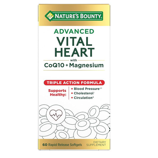 Nature's Bounty Advanced Vital Heart -- 60 Rapid Release Softgels Vitamins & Supplements Pasteur Pharmacy