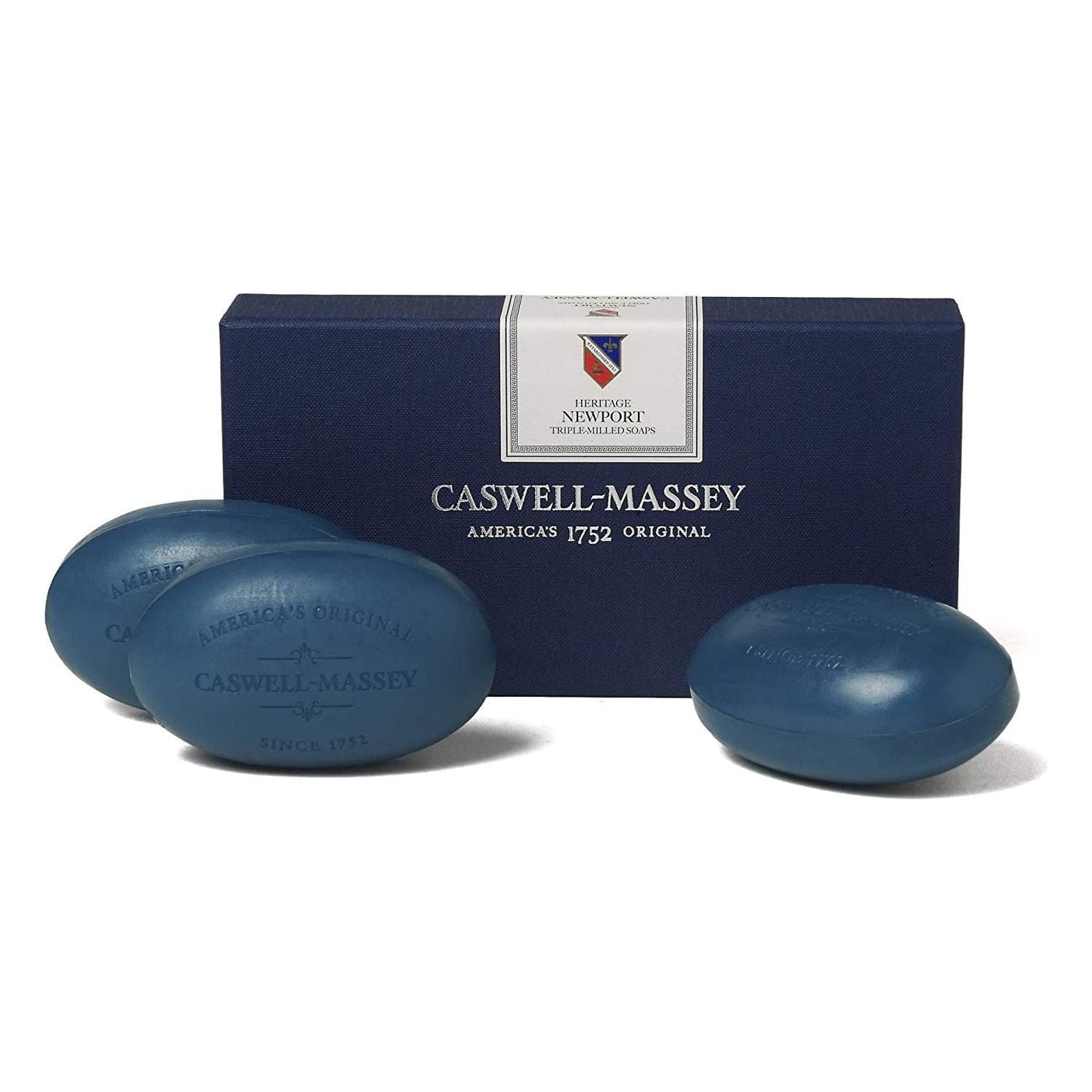 Caswell Massey Heritage Triple-Milled Bar Soaps Set of Three 5.8oz Collection Bar Soap Pasteur Pharmacy Heritage Newport
