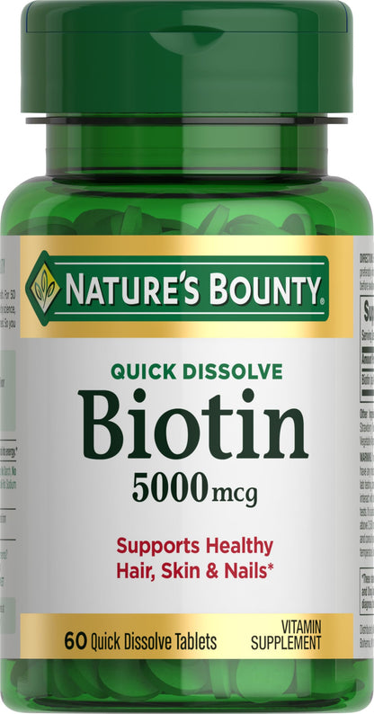 Nature's Bounty Biotine 2500 mcg 60 comprimés